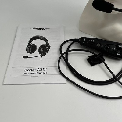 Bose A20 ANR Aviation Headset Single Lemo 6 Pin Plug With