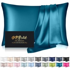 Mulberry Silk Pillow Cases Standard Size, Silk Pillowcase for Hair and Skin, Ant