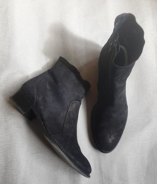Women Paul Green Boots Black Nubuck 37 #C4K9