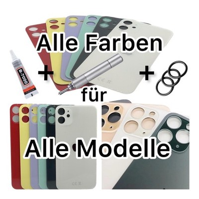 iPhone 14/13/12/11/XS/8/ Backcover Pro/Max/Plus/mini Glas Rückseite Big Hole OEM