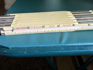 Vintage Craftsman Folding Ruler Wooden 6 Feet