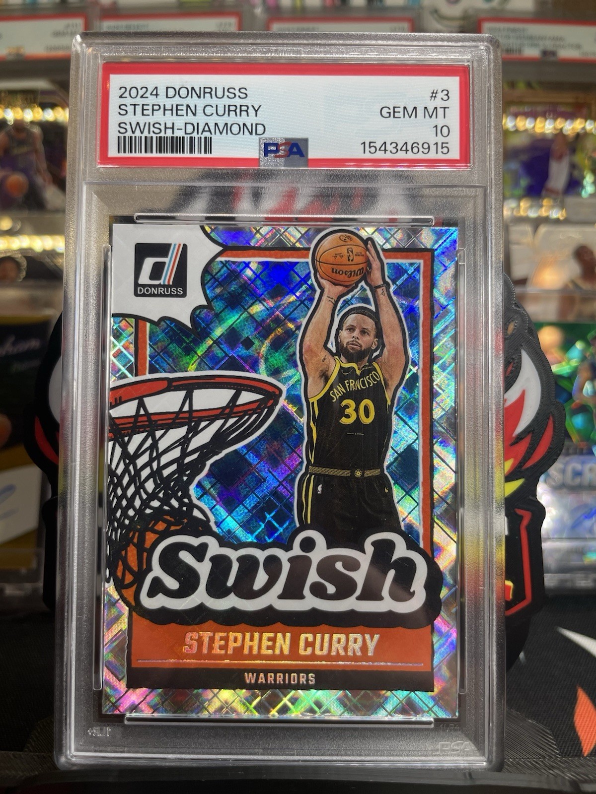 2024-25 Panini Donruss - Swish Stephen Curry #3 Diamond PSA 10
