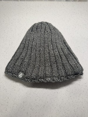 Heat Holders Thermal Knit Beanie Hat Gray Fleece Lined Winter Warm Unisex