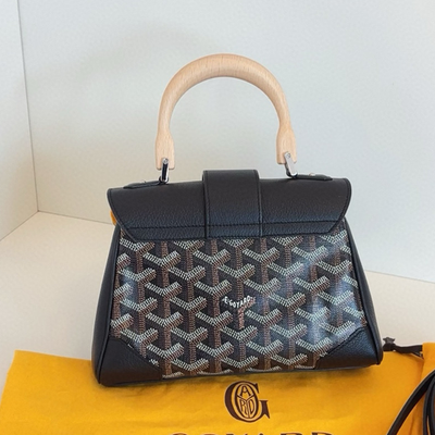 Goyard Saigon Mini Top Handle Crossbody Black Women Classic