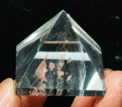30g Clear Transparent Pyramid Quartz Crystal Healing