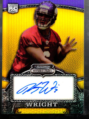 B0980- 2008 Bowman Sterling Gold Rookie Autogramme #117 Kyle Wright Auto /400