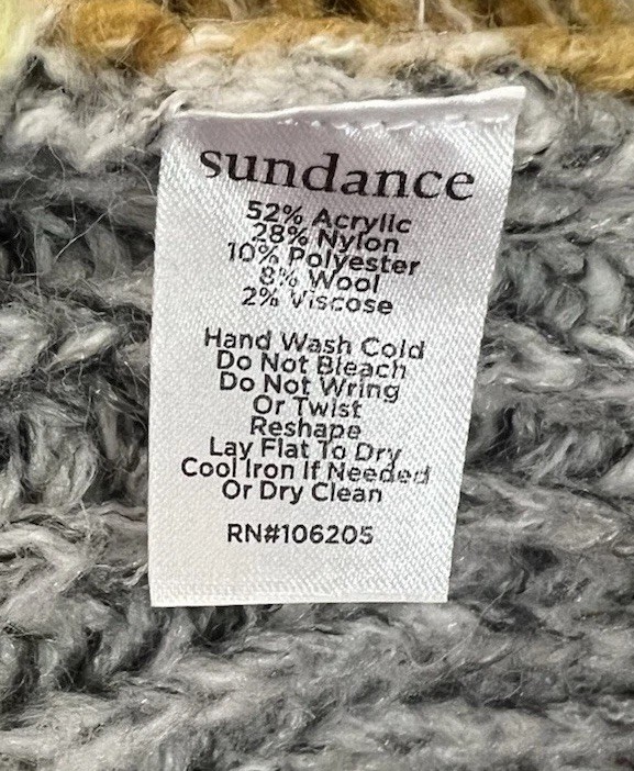 Sundance Catalog Chunky Multi Patchwork Cardigan … - image 7