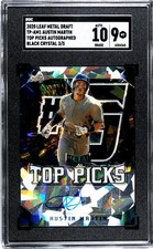 2020 Leaf Metal Draft AUSTIN MARTIN Top Picks Black Crystal AUTO  /5  SGC9 Twins
