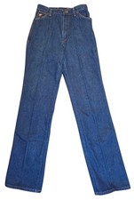 NWOT Vintage Wrangler No Fault Jeans 12 USA High Waist Dark Denim 26x32 Vtg