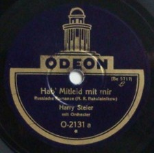 Schellackplatte- Odeon -10/25cm- Russische Ro...