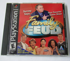 Family Feud (Sony Playstation 1 PS1) Complete with Manual CIB Black Label