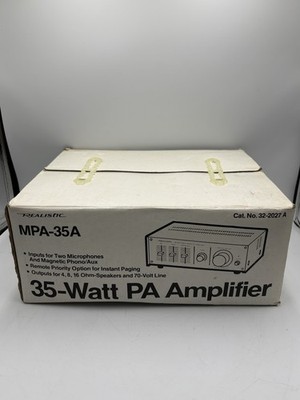 Vintage 1970s Realistic MPA-35A 35W Watt PA Amplifier - BRANDNEU BOXED VGC