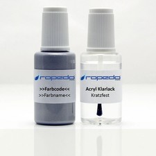 Touch Up Paint Pen Set For Mazda 0BM Miami Blue II 20ml + Clear Coat 20ml