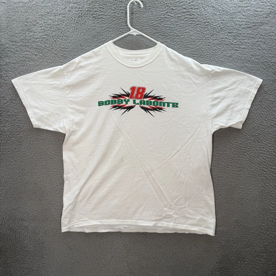 Camisa Vintage Chase Authentics Adulto XL Blanca Bobby Labonte Nascar Grunge Y2K Foto 2 de 4