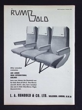 Original 1964 Advert Rumbold BAC One-Eleven Aircraft Seats