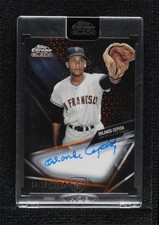 2021 Topps Chrome Black Orange Refractor 24/25 Orlando Cepeda Auto HOF 0l2