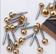Antique Solid Brass Decorative Upholstery Dome Nails Furniture Chair Sofa Screws