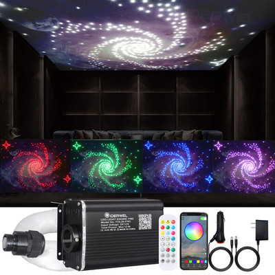 Giderwel Twinkle Fiber Optic Lightsbluetooth App/Remote/Music Activate