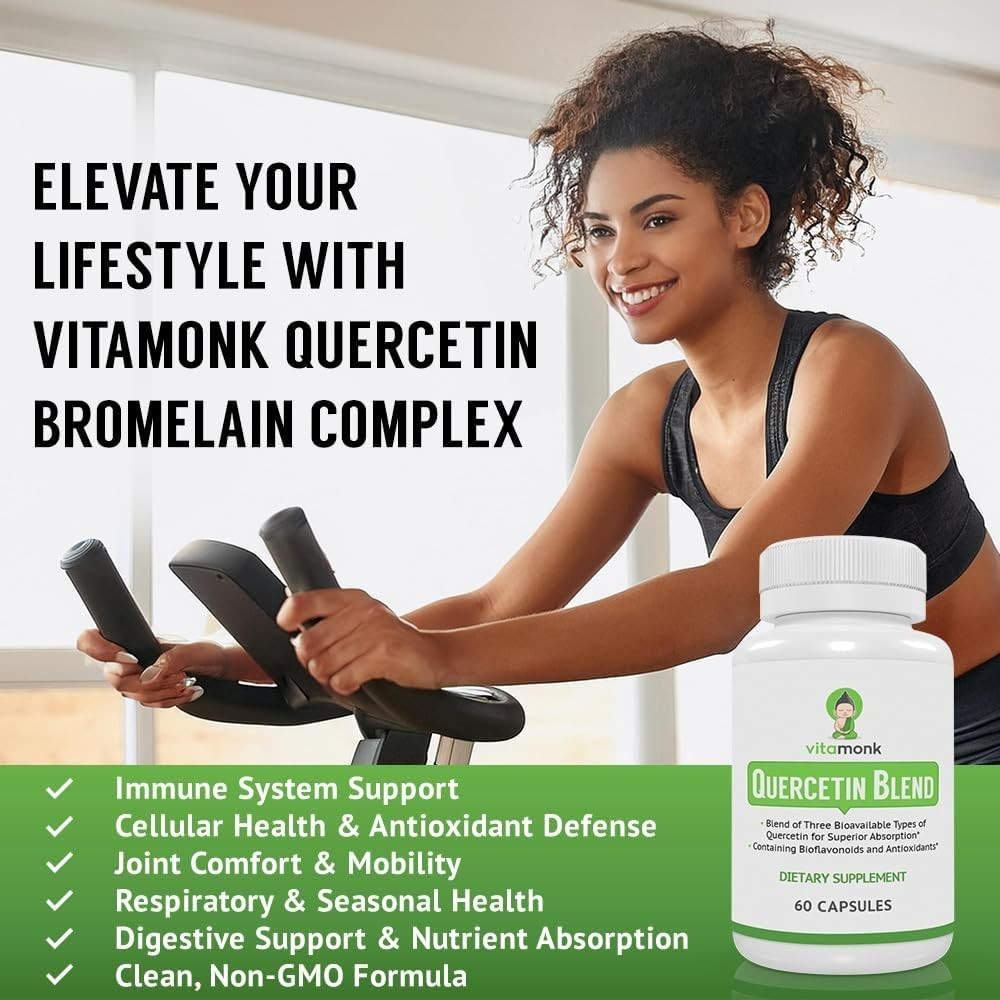 VitaMonk Quercetin Complex - 3 Bioactive Forms of Quercetin - Isoquercetin Qu...