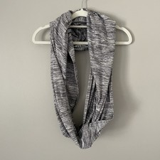 Lululemon One Size Gray Heathered Infinity Scarf Vinyasa Scarf Wrap