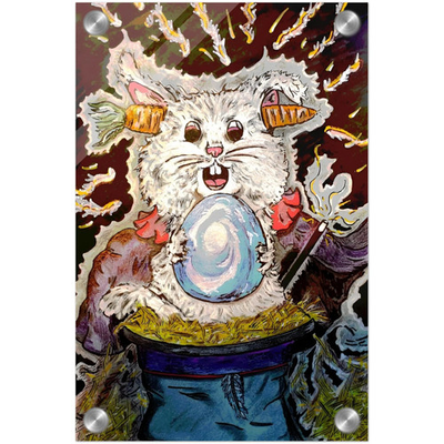 #ad Acrylic Devious Lil Bunny Portrait $44.58