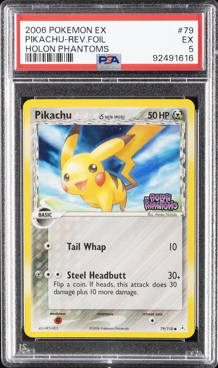 アチャモ ホロカード HP30 Pikachu (Delta Species) 79/110 Holon Phantoms Reverse Holo for