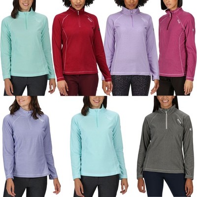 Regatta Womens Montes Lightweight 1/2 Zip Outdoor Fleece Pullover