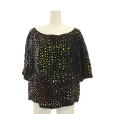 Mina Perhonen Before Blouse Top Pullover Silk Blend Linen 38 Navy Total Used 905