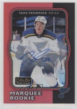 2017-18 O-Pee-Chee Platinum Retro Rainbow Red Tage Thompson #R-82 Auto 8z2