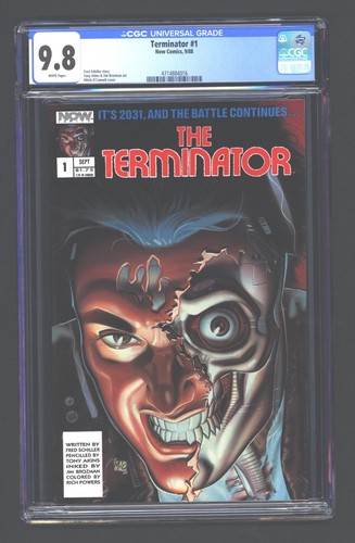 Terminator  1  CGC 9.8   NOW COMICS  1988   High Grade