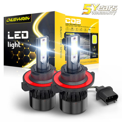 2PC LED Headlight Bulbs Kit H13 9008 for Dodge Ram 1500 2006-2012 High&Low