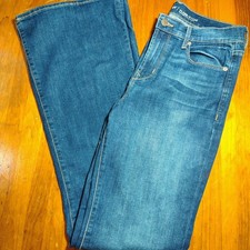 Old Navy Womens Size 4 Flare Jeans High Rise Blue Denim Pants