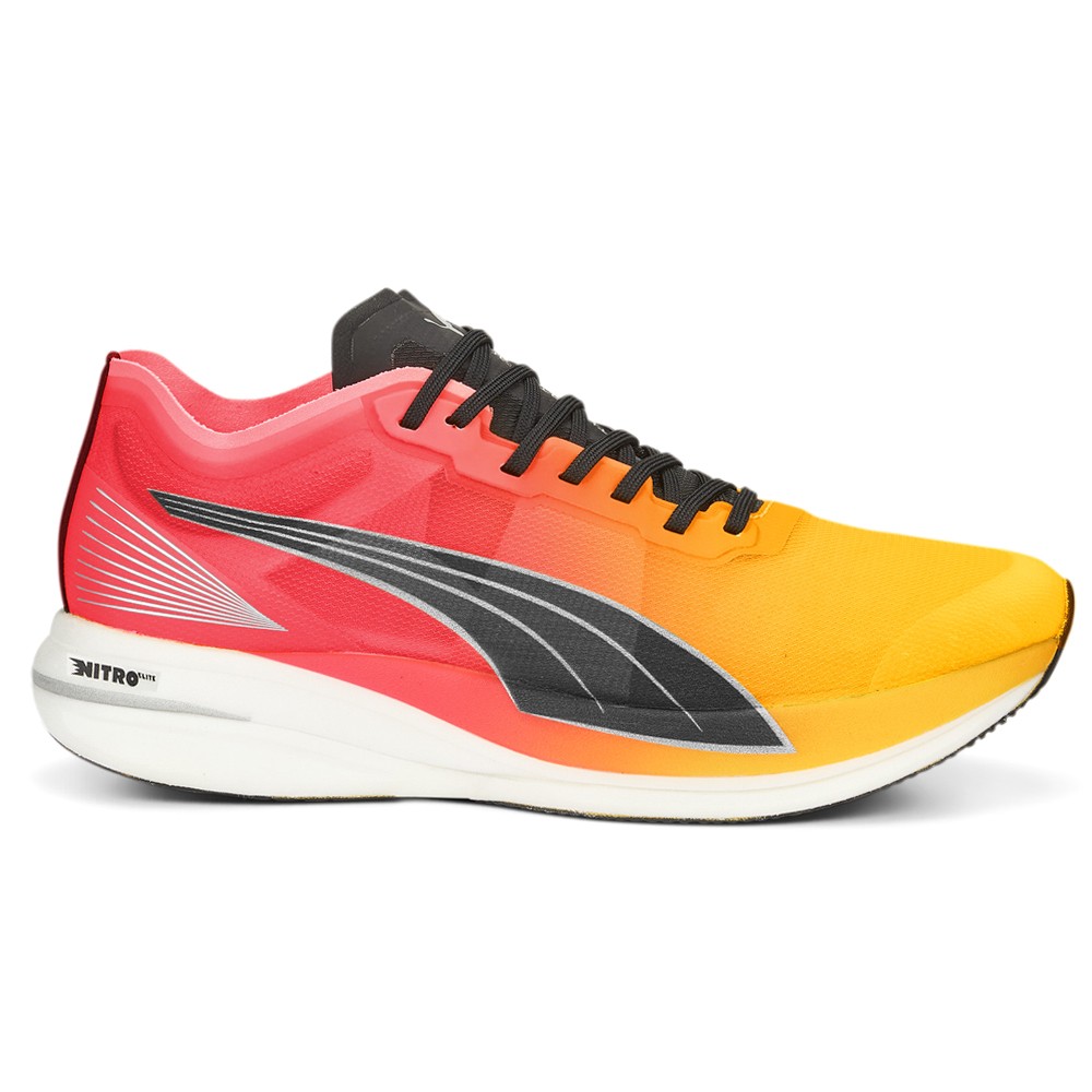 PUMA Deviate Nitro Elite Fireglow Running  Mens Orange Sneakers Athletic Shoes 3