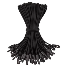 50Pcs Bungee Cord with Hooks,Expander with Hooks Rubber Tensioner with6459