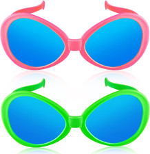 2 Pcs Jumbo Clown Glasses Halloween Giant Sunglasses