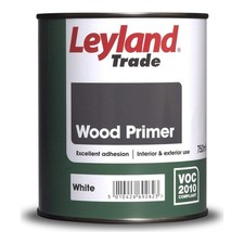 Leyland Trade Wood Primer White 750ml Bare Timber Interior Exterior Adhesion