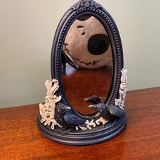 Yankee Candle Mirror  Black Raven Night Halloween Holiday Candle Holder #1566765