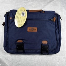 Universal Expanda-Bag Briefcase Navy Blue 17 Inch Laptop Travel Organizer New