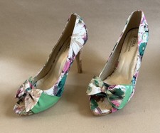 Pumps Stilettos Kork Highheels Bunt Peep Toe ...