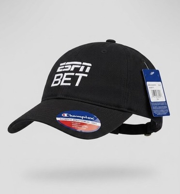 Champion ESPN BET Hat Black Mens Cap New