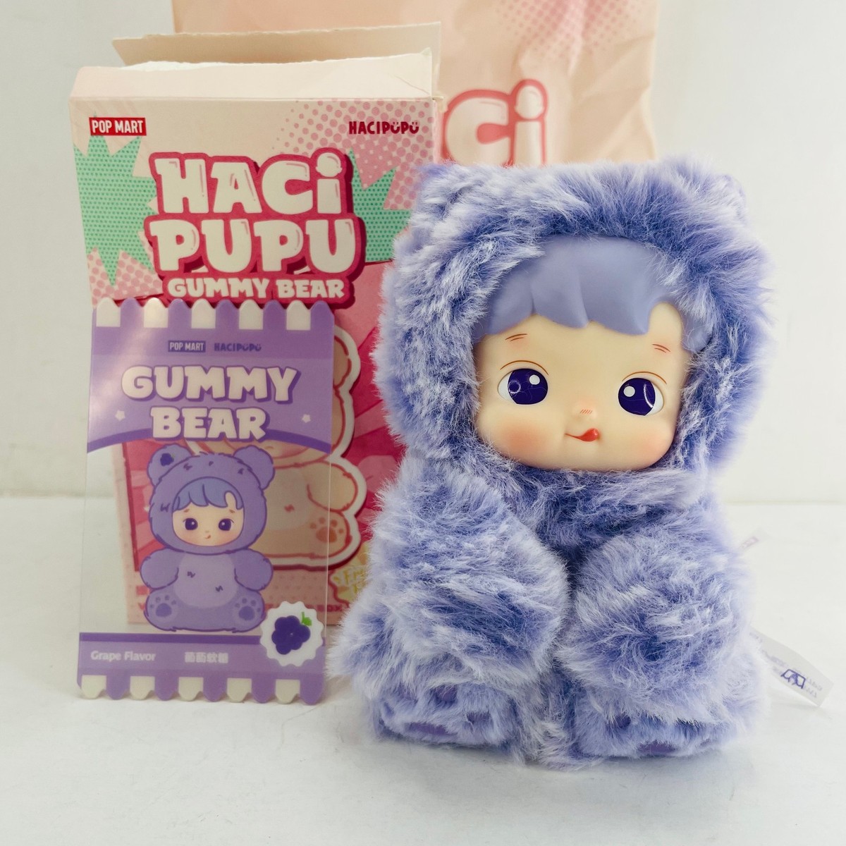 POP MART x Hacipupu Gummy Bear Series Vinyl Plush Pendant Doll