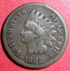 1882 US Indian Head Cent! Very Good! Old US Coin!