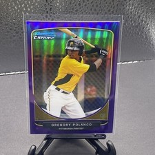 2013 Bowman Chrome Gregory Polanco Prospect Purple Refractor #108/199