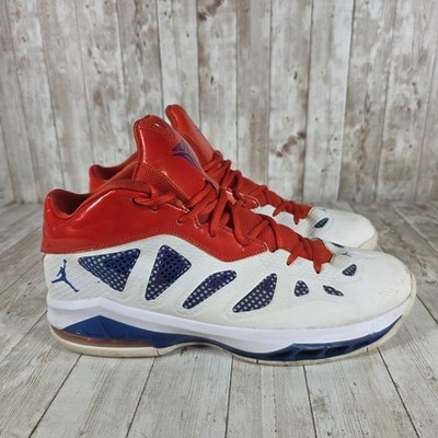 Jordan Melo M8 Advance White Red Blue Basketball Shoes Mens Size 11  Sneakers