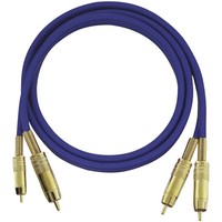 Cinch Audio Anschlusskabel [2X Cinch-Stecker - 2X Cinch-Stecker] 0.50 M Blau