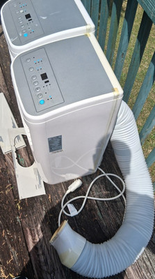 Arctic King Portable Air Conditioner Pair, Timer, Turbo Cool, White, Exhaust Ho 