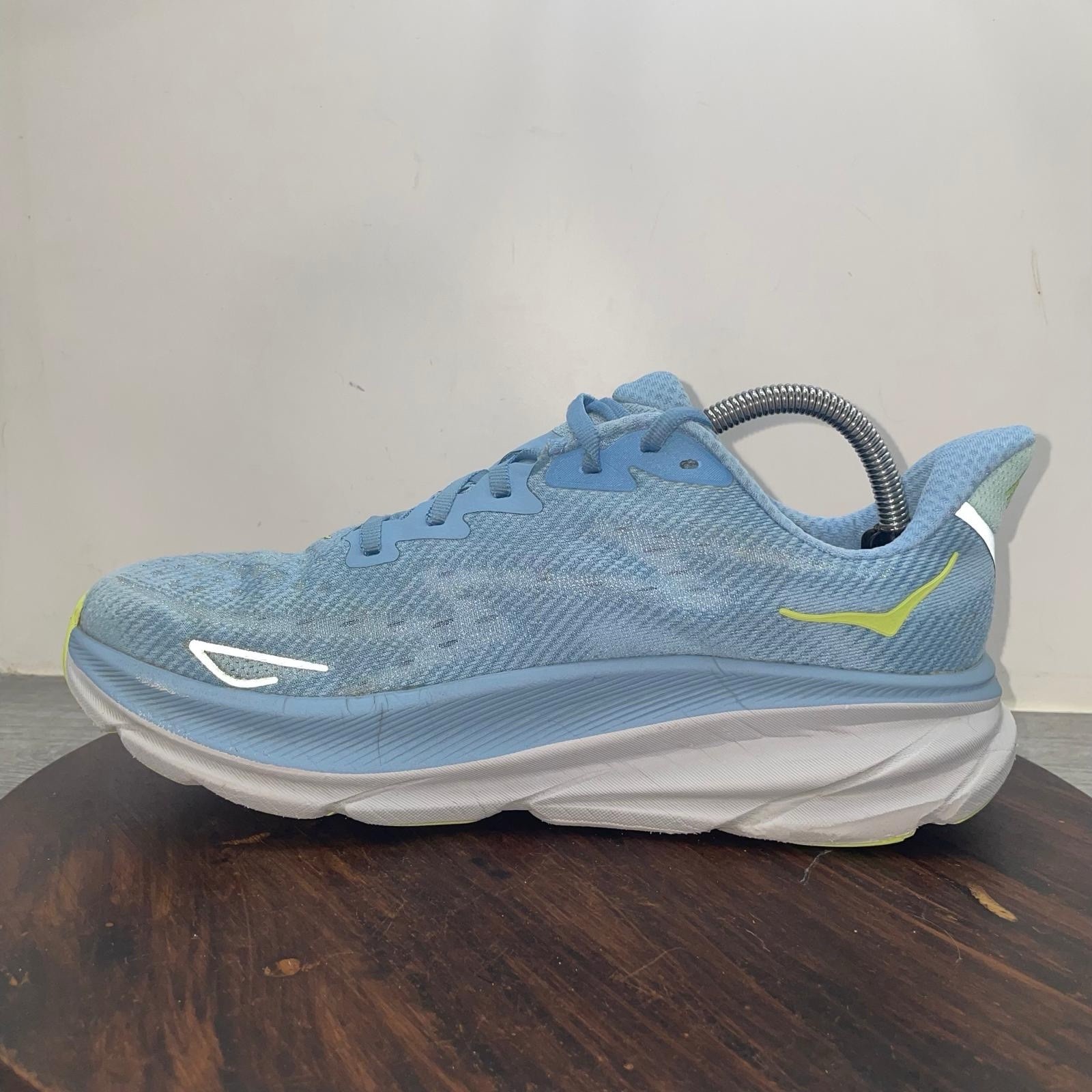 Hoka One One Clifton 9 Womens 10 Shoes Blue Sneaker 1127896 DNK Running Walking thumbnail 2