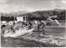 RONCHI - MASSA - "VILLA IRENE" - SPIAGGIA E MONTI - VIAGG. 1955 -14516-