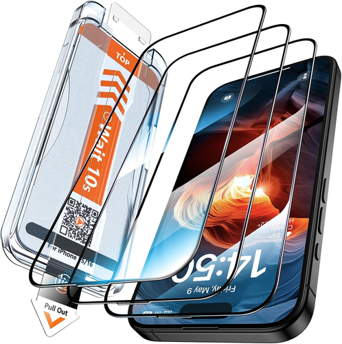 3 Pellicole Protettive per Iphone 16/Iphone 15 [Full Screen] per ...
