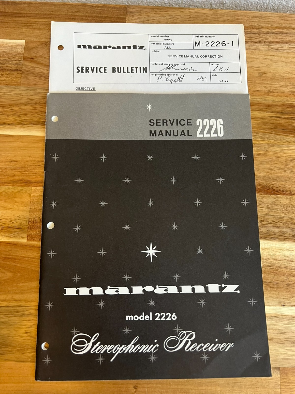 Original Marantz 2226 Receiver Service Manual/Schematic